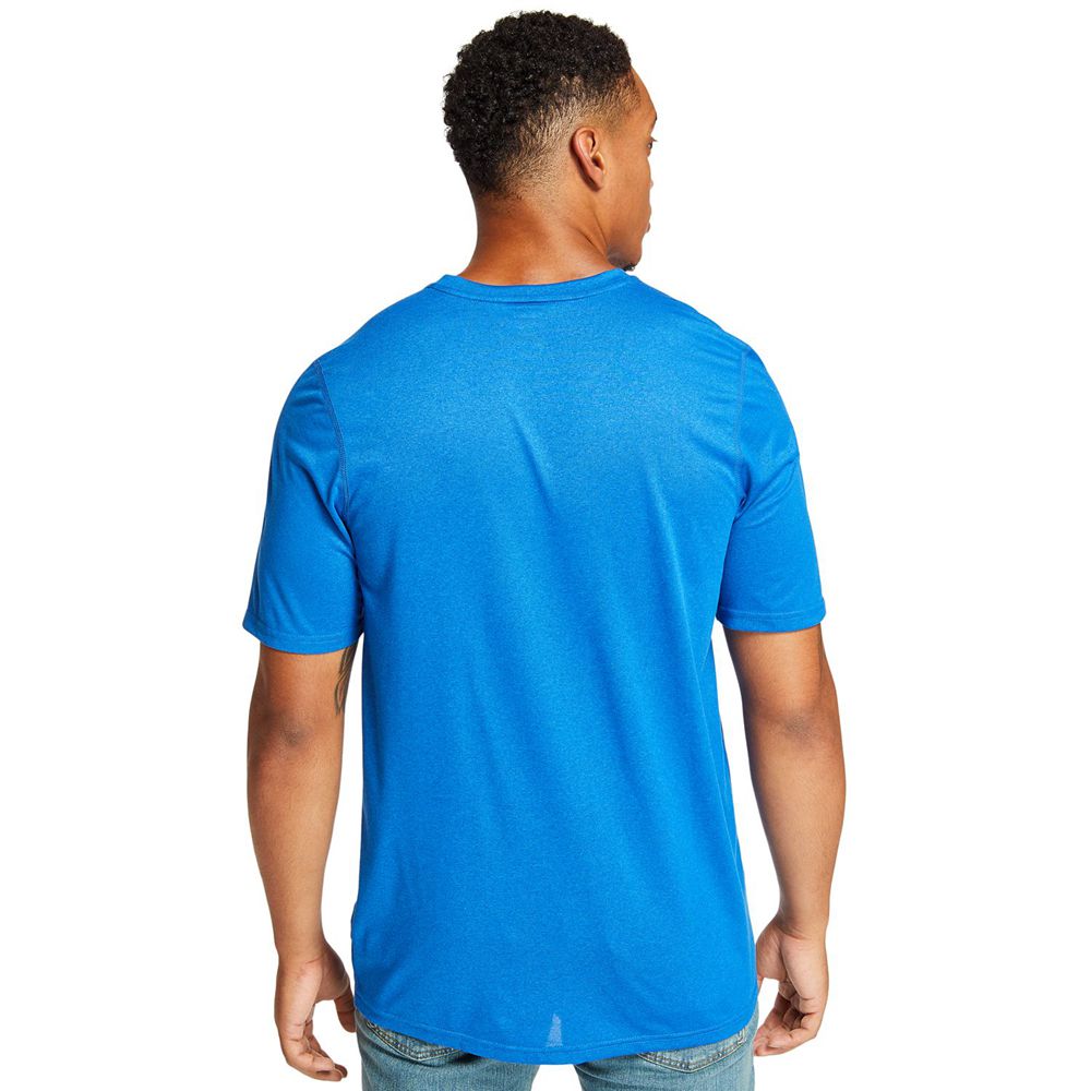 Timberland Mens T-Shirts PRO® Big & Tall Wicking Good Sport Short-Sleeve - Blue - India EZ7310652